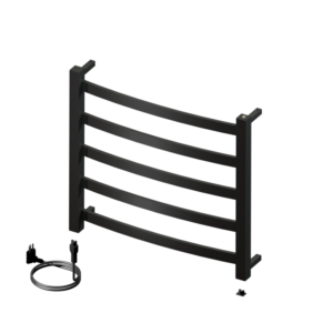 Aquecedor De Toalhas Peq. Sapphire Premium Preto Brilhante  Metalworks 19.TS01.PB