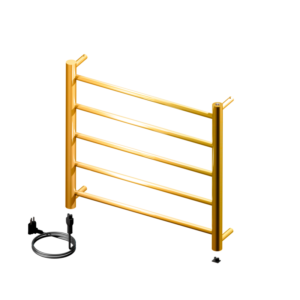 Toalheiro Térmico Fio Aparente Pequeno Ruby Premium Ouro Polido 19.TY01.OP