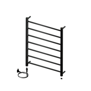 Toalheiro Termico Fio Aparente Grande Ruby Premium Preto Brilhante 19.TY03.PB