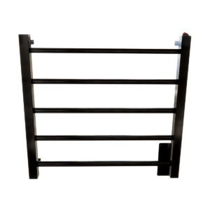 Toalheiro Termico Fio Oculto Pequeno Quada Premium Preto Brilhante 19.TQ02.PB