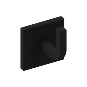 Cabide Reto Quada Preto Fosco Metalworks 05.QD03.PF