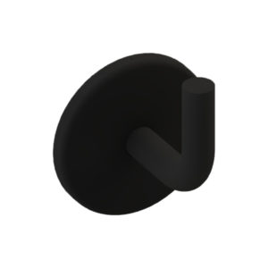 Cabide Reto Round Preto Fosco Metalworks 05.RD03.PF