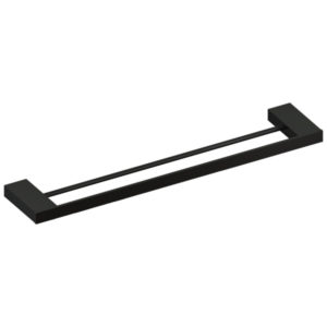 Toalheiro Duplo Unique 60 cm Preto Fosco Metalworks 09.UQ02.PF