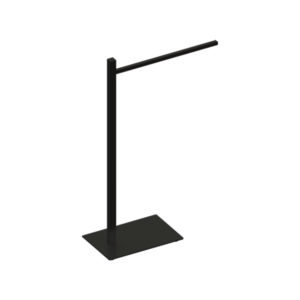 Porta Toalha de Bancada Simples Quada Preto Brilhante Metalworks 17.QD02.PB