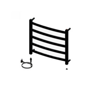 Aquecedor De Toalhas Peq. Sapphire Premium Preto Brilhante  Metalworks 19.TS01.PB