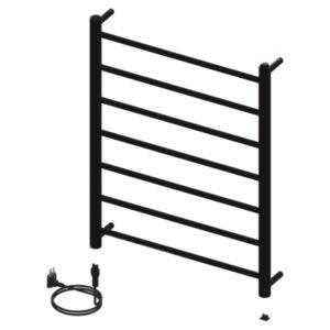 Toalheiro Termico Fio Aparente Grande Ruby Premium Preto Fosco 19.TY03.PF