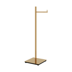 Papeleira Chão Simples Quada Ouro Polido Metalworks 57.QD01.OP