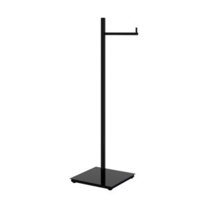 Papeleira Chão Simples Quada Preto Brilhante Metalworks 57.QD01.PB