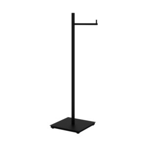 Papeleira Chão Simples Quada Preto Fosco Metalworks 57.QD01.PF