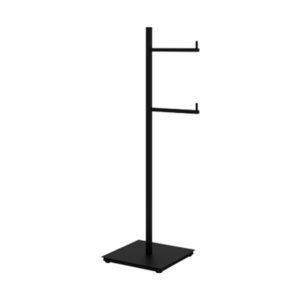 Papeleira Chão Dupla Quada Preto Fosco Metalworks 57.QD02.PF