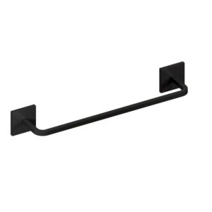 Toalheiro Quada 20 cm Preto Fosco Metalworks By Crismoe 07.QD01.PF