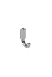 Cabide Reto Elis Cromado Metalworks 05.EL03.CR