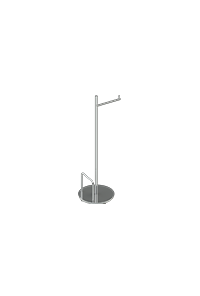 Coluna C/ Pap. Rev. Round Cromado  Metalworks 57.RD03.CR