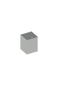 Lixeira Quadrada Quada Ip  Metalworks 61.QD04.IP