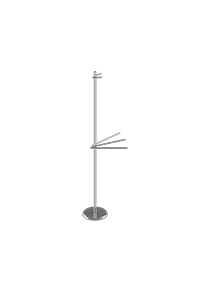 Porta Roupao Coluna Piso Cromado  Metalworks 11.SO05.CR