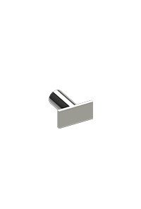 Porta Roupao Omega Cromado  Metalworks 05.OG05.CR