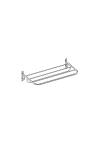 Toalheiro Rack 50Cm Mao F. Gama Ht Cromado Metalworks 13.GM10.CR