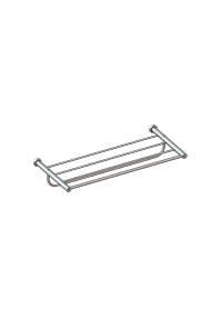 Toalheiro Rack 45Cm C/ Alca Round Cromado Metalworks 13.RD02.CR