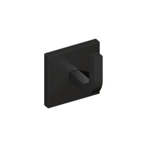 Cabide Reto Quada Preto Brilhante Metalworks 05.QD03.PB