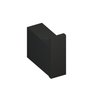 Cabide Unique Preto Fosco Metalworks 05.UQ00.PF