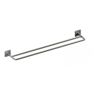 Toalheiro Duplo Quada 60 cm Cromado Metalworks 09.QD02.CR