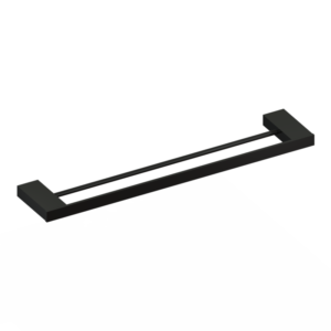 Toalheiro Duplo Unique 60 cm Preto Fosco Metalworks 09.UQ02.PF