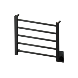 Toalheiro Termico Fio Oculto Pequeno Quada Premium Preto Brilhante 19.TQ02.PB