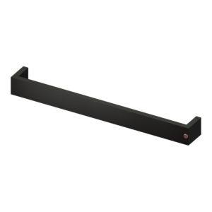 Toalheiro Térmico Jade Horizontal Fio Oculto Preto Fosco Bivolt 19.TJ15.PF