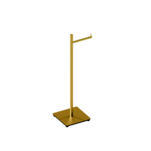 Papeleira Chão Simples Quada Ouro Escovado Metalworks 57.QD01.OE